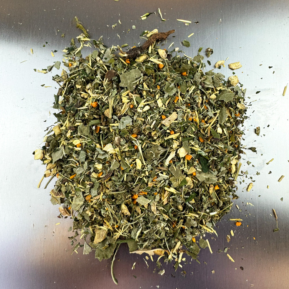 Mélange d'herbes de tisane détox au CBD